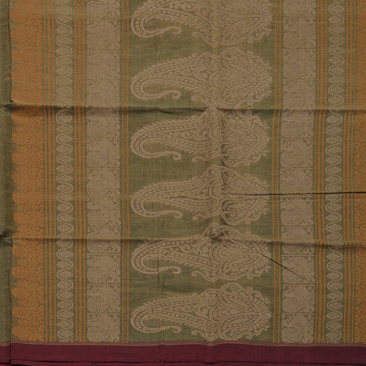 Hayagrivas Elephant Grey Handloom Cotton Saree KBE2143A13-3