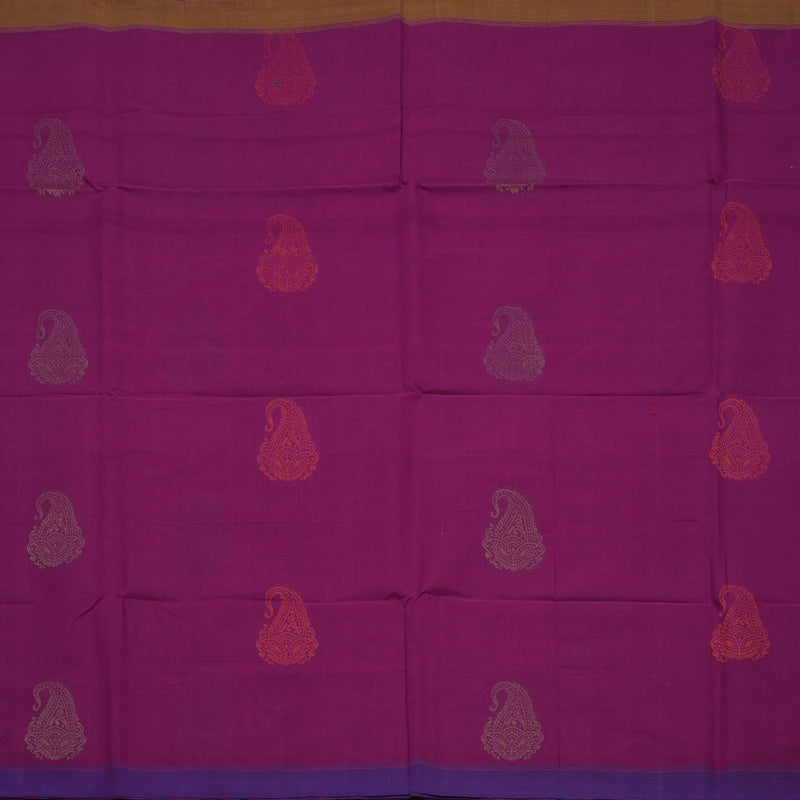 Hayagrivas Purple Handloom Cotton Saree KBE2143A13-4