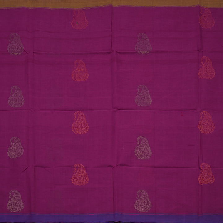 Hayagrivas Purple Handloom Cotton Saree KBE2143A13-4