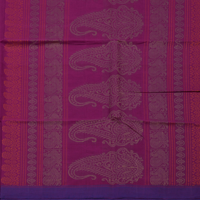 Hayagrivas Purple Handloom Cotton Saree KBE2143A13-4