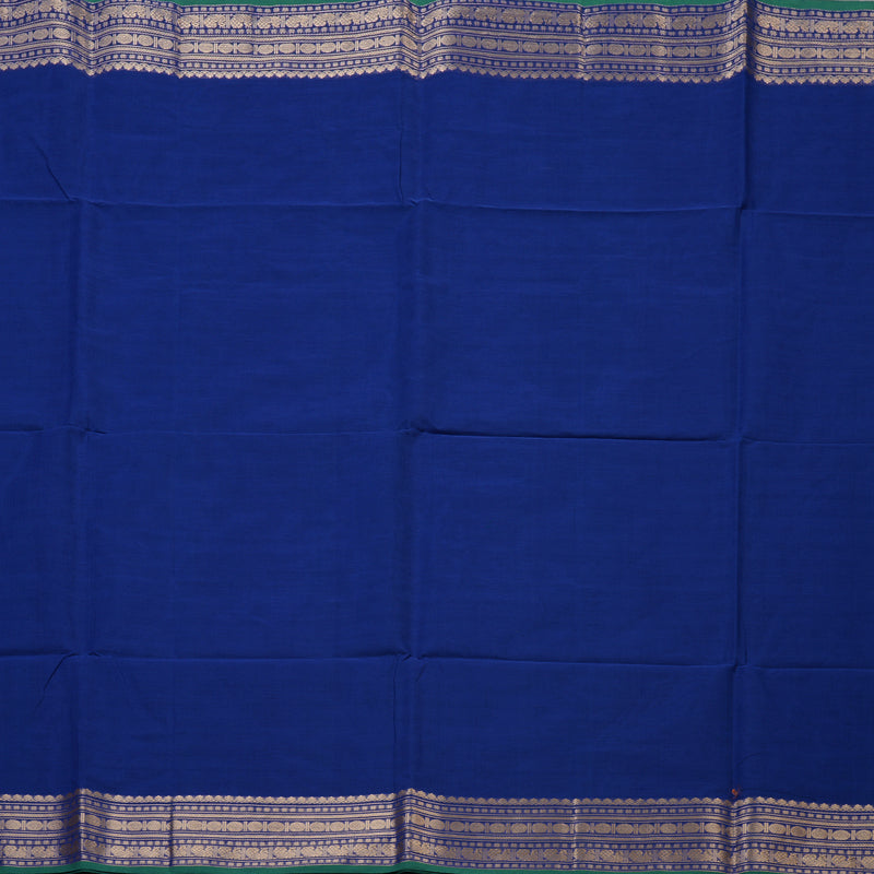 Hayagrivas Royal Blue Handloom Cotton Saree KBE2143A2-9