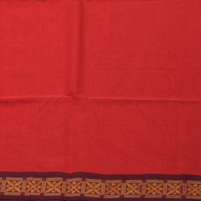 Hayagrivas Peach Pink Handloom Cotton Saree KBE2143A3-4