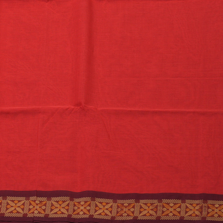 Hayagrivas Peach Pink Handloom Cotton Saree KBE2143A3-4