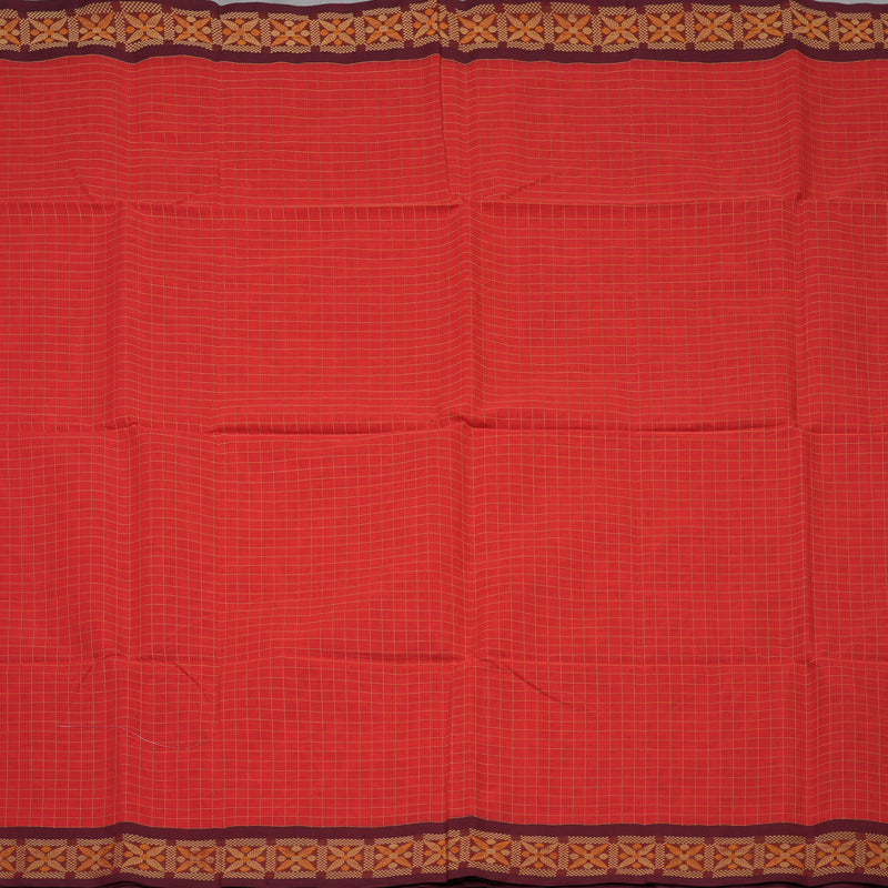 Hayagrivas Peach Pink Handloom Cotton Saree KBE2143A3-4