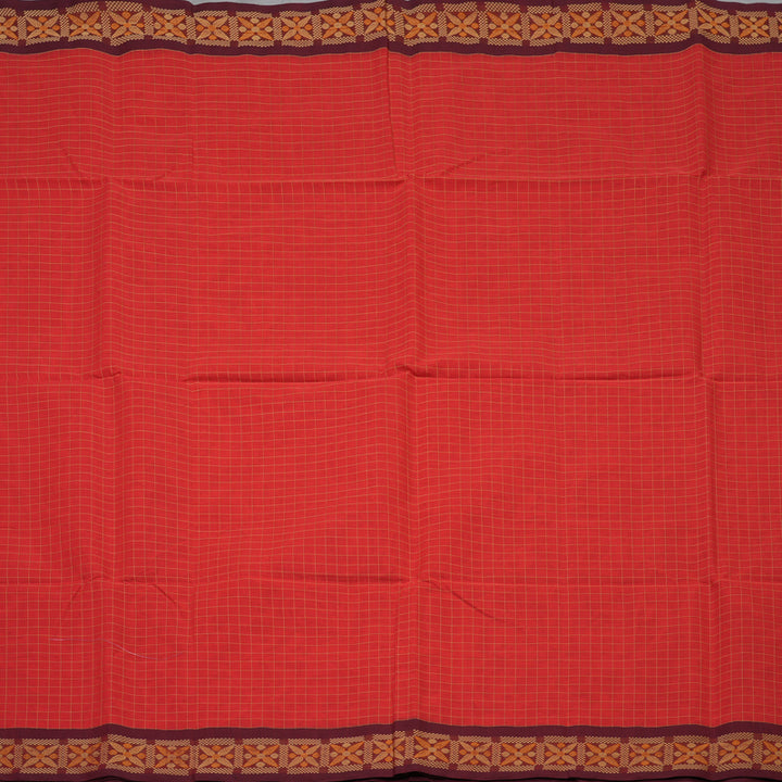 Hayagrivas Peach Pink Handloom Cotton Saree KBE2143A3-4