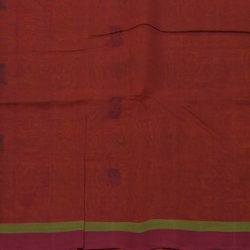Hayagrivas Orange Handloom Kanchi Cotton Saree KBE2143A9-1
