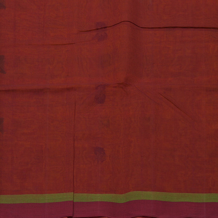 Hayagrivas Orange Handloom Kanchi Cotton Saree KBE2143A9-1