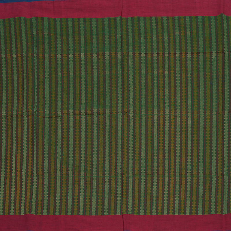 Hayagrivas Bottle Green Handloom Kanchi Cotton Saree KBE2144A1-1