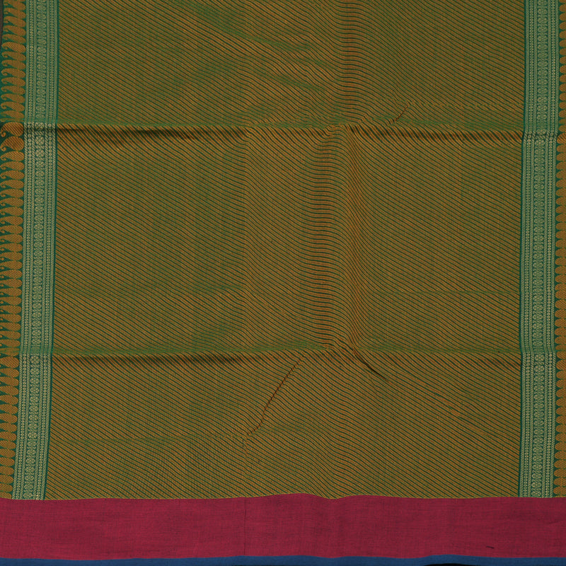 Hayagrivas Bottle Green Handloom Kanchi Cotton Saree KBE2144A1-1