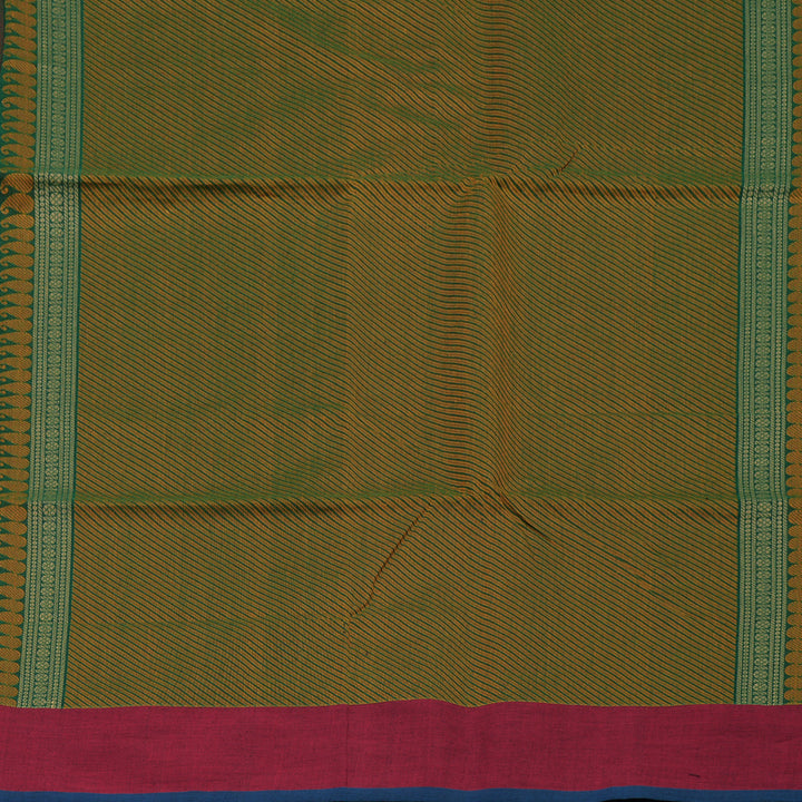 Hayagrivas Bottle Green Handloom Kanchi Cotton Saree KBE2144A1-1