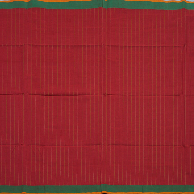 Hayagrivas Red Handloom Kanchi Cotton Saree KBE2144A10-1
