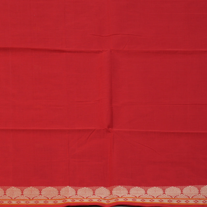 Hayagrivas Red Handloom Cotton Saree KBE2144A13-3