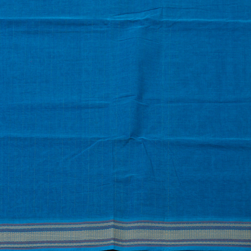 Hayagrivas Aqua Blue Handloom Cotton Saree KBE2144A3-4