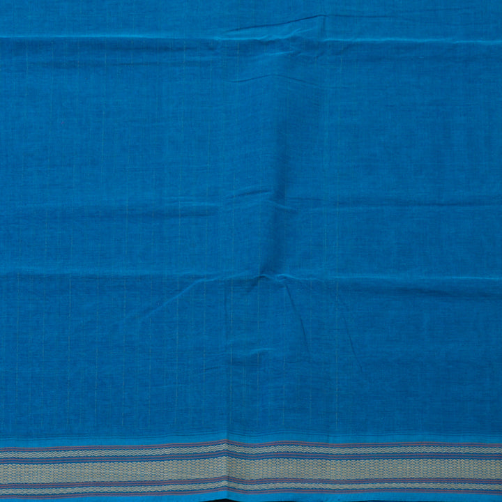 Hayagrivas Aqua Blue Handloom Cotton Saree KBE2144A3-4