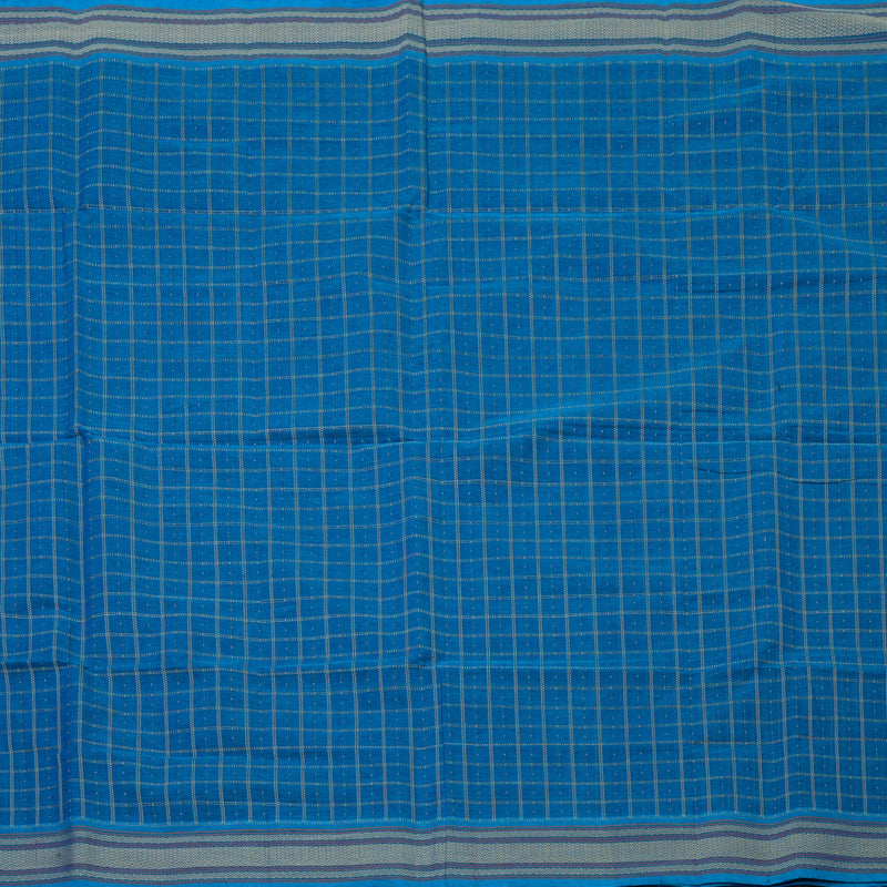 Hayagrivas Aqua Blue Handloom Cotton Saree KBE2144A3-4