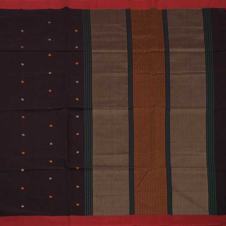 Hayagrivas Snuff Handloom Cotton Saree KBE2144A6-2