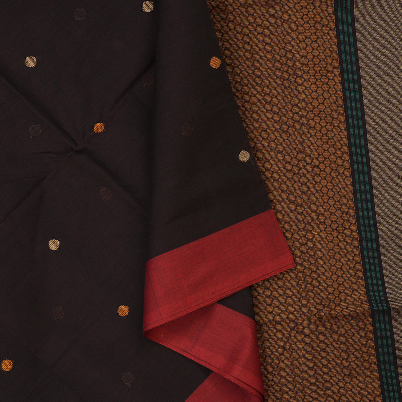 Hayagrivas Snuff Handloom Cotton Saree KBE2144A6-2