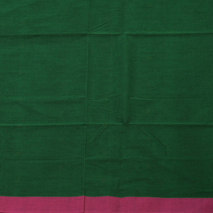 Hayagrivas Bottle Green Handloom Cotton Saree KBE2144A6-4