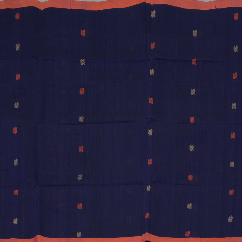 Hayagrivas Dark Blue Handloom Cotton Saree KBE2145A3-8