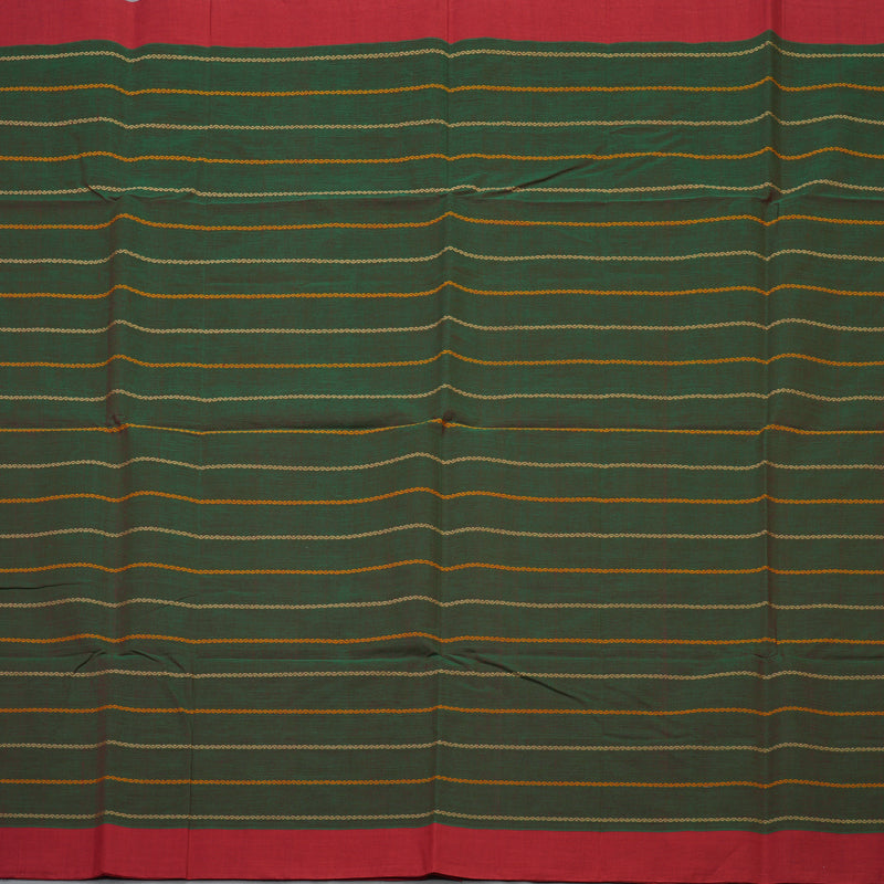 Hayagrivas Manthalir Green Handloom Cotton Saree KBE2145A4-3