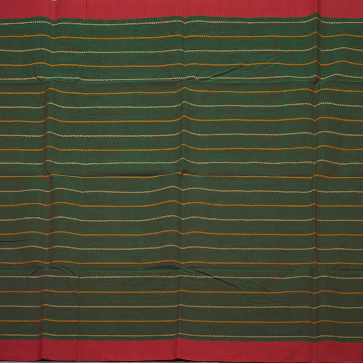 Hayagrivas Manthalir Green Handloom Cotton Saree KBE2145A4-3