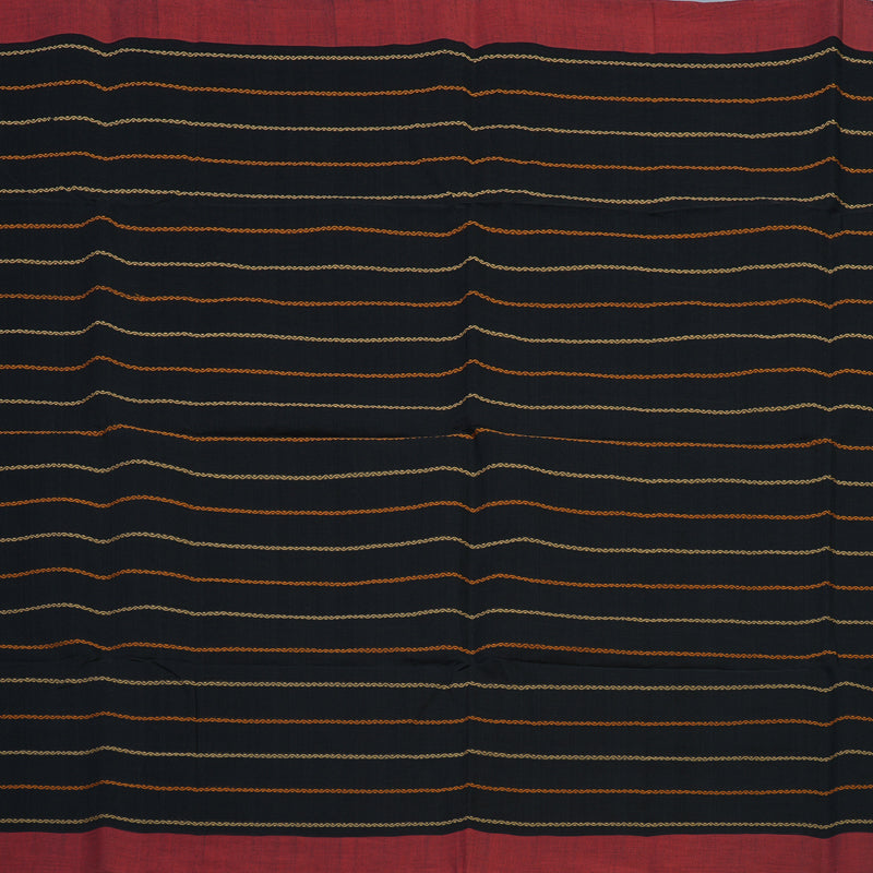 Hayagrivas Black Handloom Kanchi Cotton Saree KBE2145A4-4