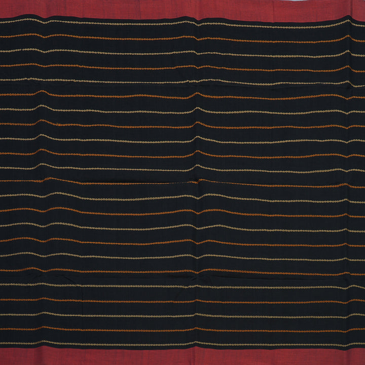 Hayagrivas Black Handloom Kanchi Cotton Saree KBE2145A4-4