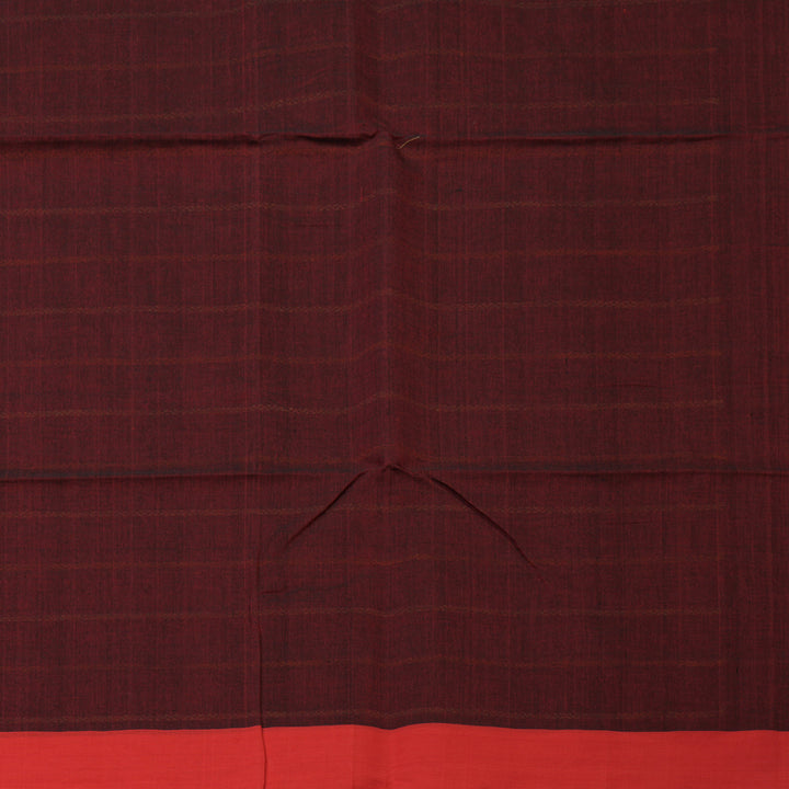 Hayagrivas Maroon Handloom Cotton Saree KBE2145A4-5