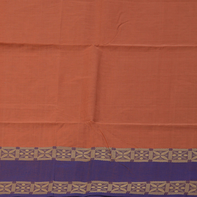 Hayagrivas Mild Peach Handloom Cotton Saree KBE2145A6-4
