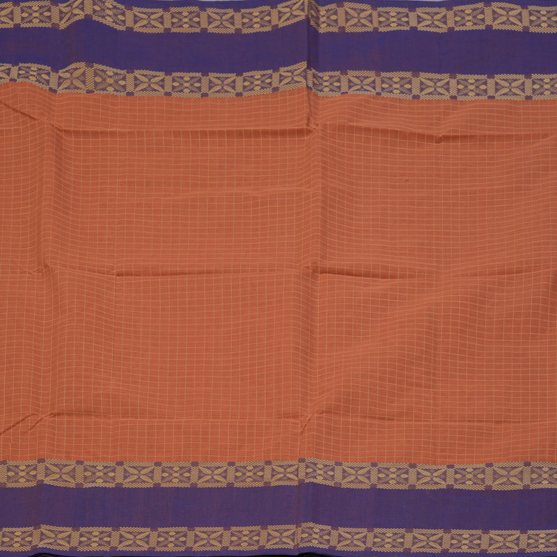Hayagrivas Mild Peach Handloom Cotton Saree KBE2145A6-4