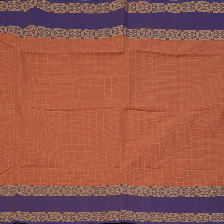 Hayagrivas Mild Peach Handloom Cotton Saree KBE2145A6-4