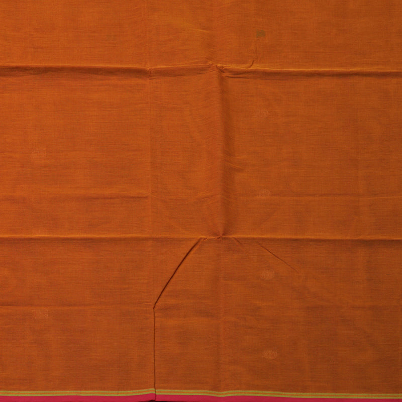 Hayagrivas Orange Handloom Cotton Saree KBE2145A7-2