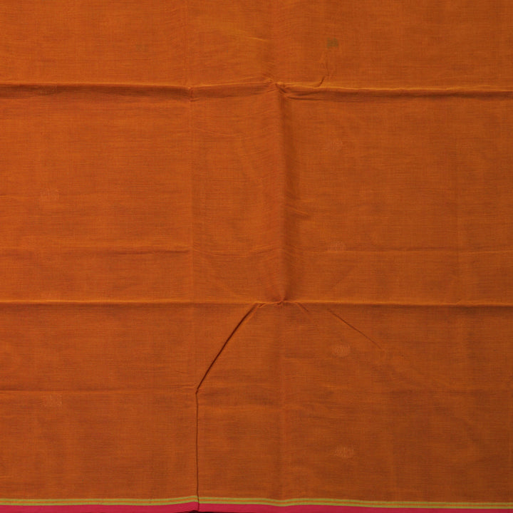 Hayagrivas Orange Handloom Cotton Saree KBE2145A7-2