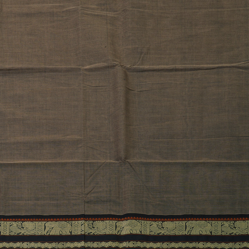 Hayagrivas Elephant Grey Handloom Cotton Saree KBE2145A8-2