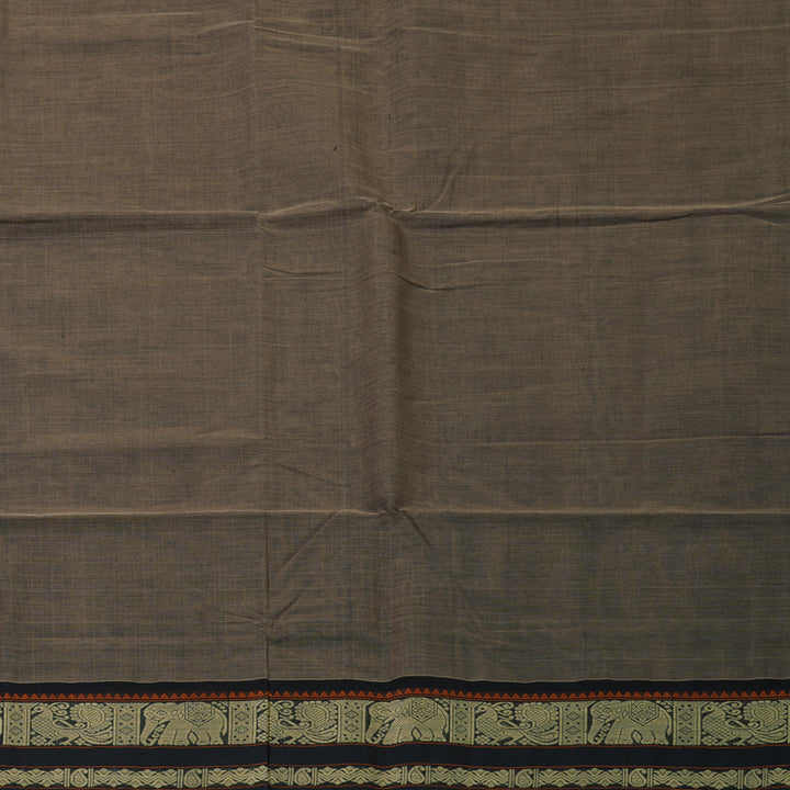 Hayagrivas Elephant Grey Handloom Cotton Saree KBE2145A8-2