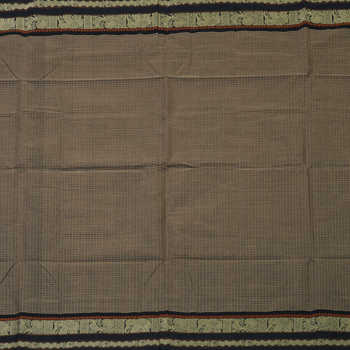 Hayagrivas Elephant Grey Handloom Cotton Saree KBE2145A8-2