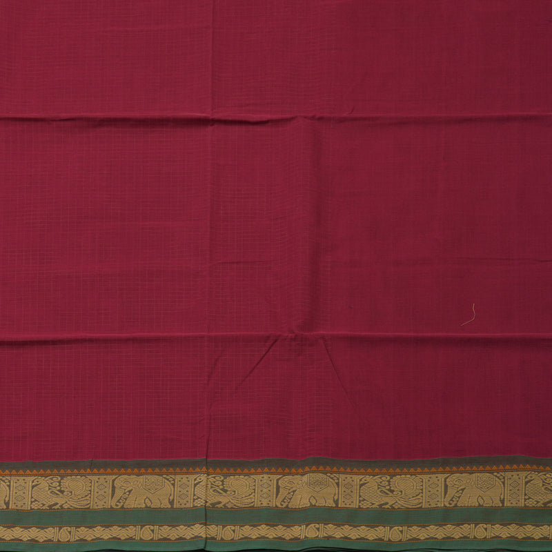 Hayagrivas Maroon Handloom Cotton Saree KBE2145A8-4