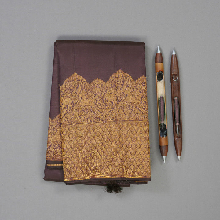 Hayagrivas Handloom Purple Mauve Kanjivaram Silk Saree KBE2147A4-2