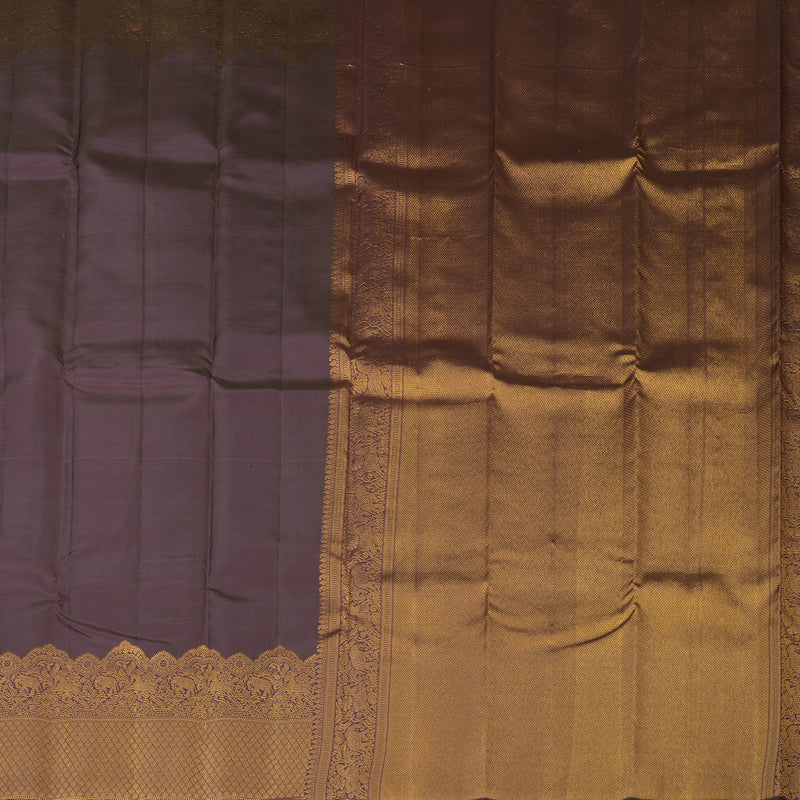 Hayagrivas Handloom Purple Mauve Kanjivaram Silk Saree KBE2147A4-2