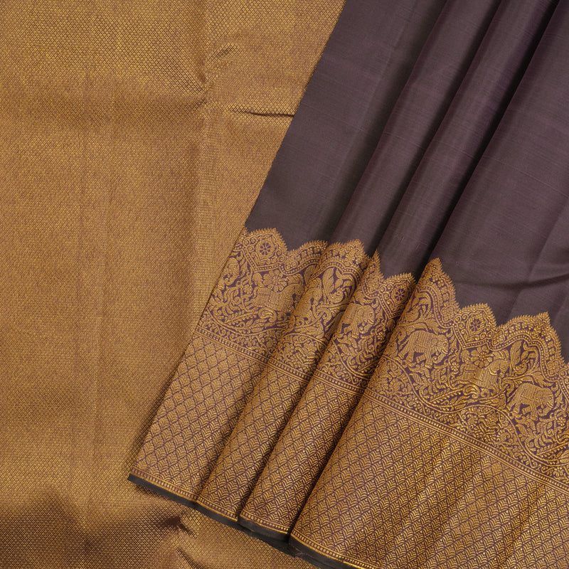Hayagrivas Handloom Purple Mauve Kanjivaram Silk Saree KBE2147A4-2