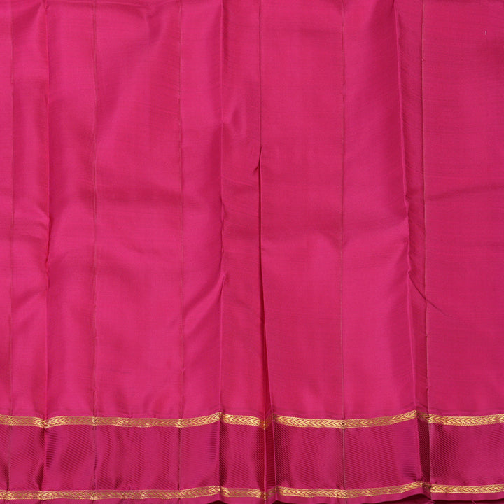 Hayagrivas Handloom Baby Pink Kanjivaram Silk Saree with Pink Border KBE2147A6-2