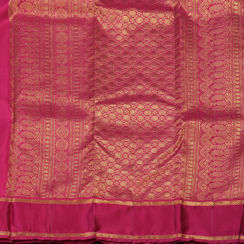 Hayagrivas Handloom Baby Pink Kanjivaram Silk Saree with Pink Border KBE2147A6-2