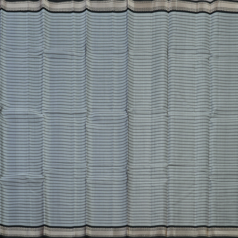 Hayagrivas Handloom Silver Grey Kanjivaram Silk Saree KBE2148A1-1