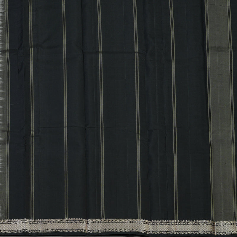 Hayagrivas Handloom Silver Grey Kanjivaram Silk Saree KBE2148A1-1