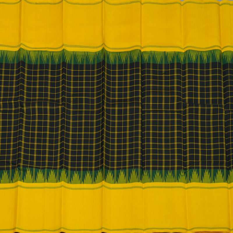 Hayagrivas Handloom Black Kanjivaram Silk Saree KBE2148A3-3