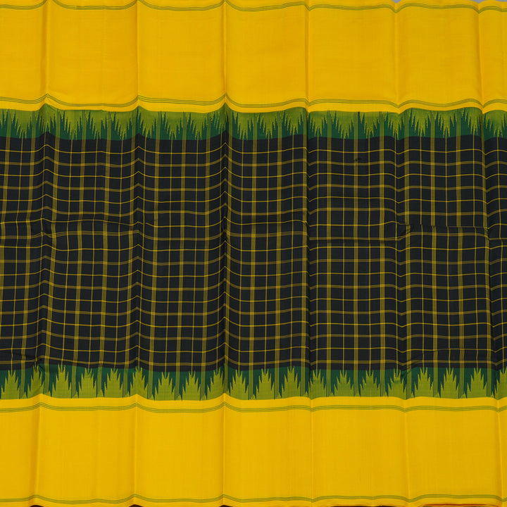 Hayagrivas Handloom Black Kanjivaram Silk Saree KBE2148A3-3