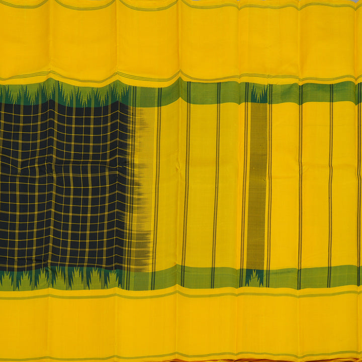 Hayagrivas Handloom Black Kanjivaram Silk Saree KBE2148A3-3