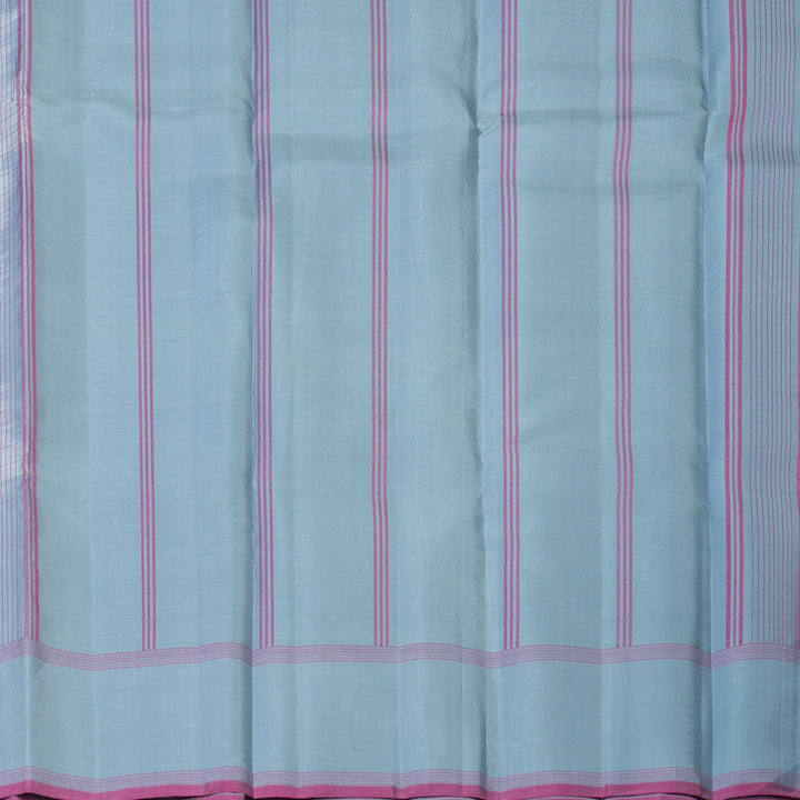 Hayagrivas Handloom Mild White Kanjivaram Silk Saree KBE2148A4-2