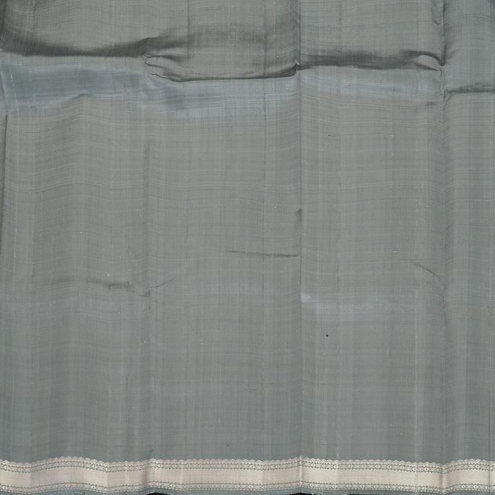 Hayagrivas Handloom Cream Kanjivaram Silk Saree with Grey Border KBE2148A5-2