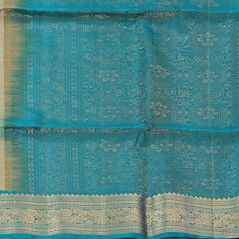 Hayagrivas Cream Handloom Ikkat Soft Silk Saree KBE2150A2-9